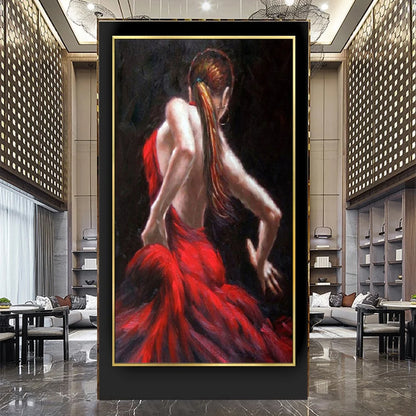 Modern 100% Hand-Painted Nude Women Oil Painting