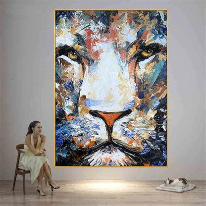 Hand-Painted Animal Canvas Wall Art