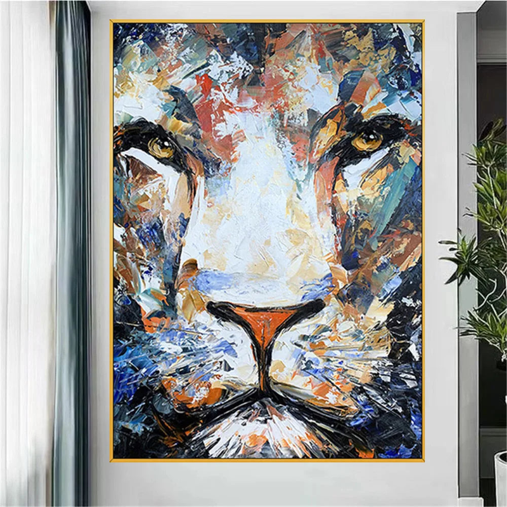 Hand-Painted Animal Canvas Wall Art