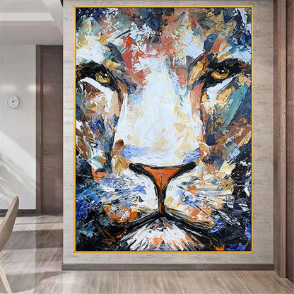 Hand-Painted Animal Canvas Wall Art