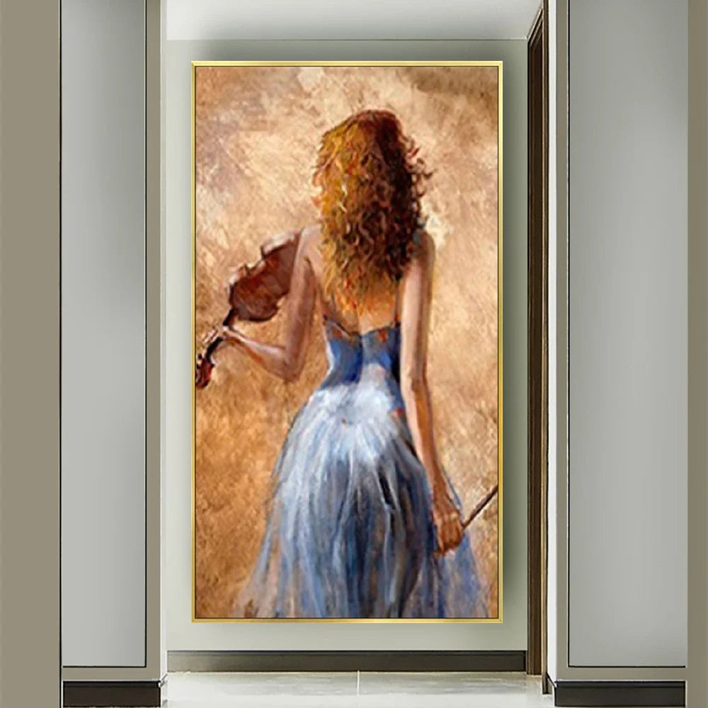 Modern 100% Hand-Painted Nude Women Oil Painting