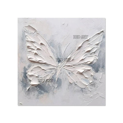 Unframed Palette Knife Texture Butterfly Oil Painting